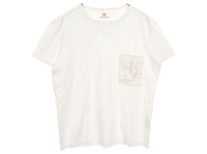 Hermès Top de algodón Hermes Blanco 