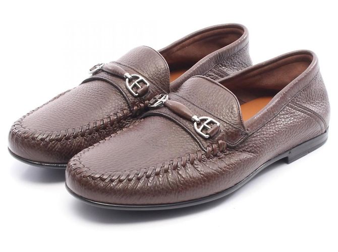 Mocassins de couro BALLY Marrom