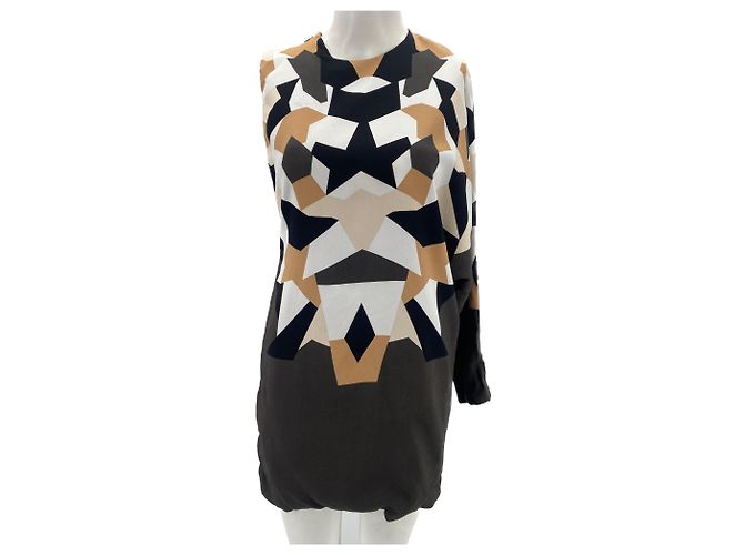Givenchy Asymmetrical Viscose Top Multicolore Multiple colors