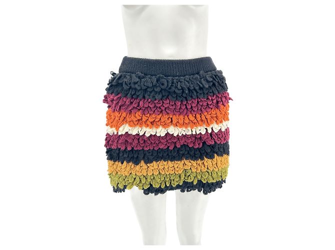 Sonia Rykiel Minigonna in lana multicolore