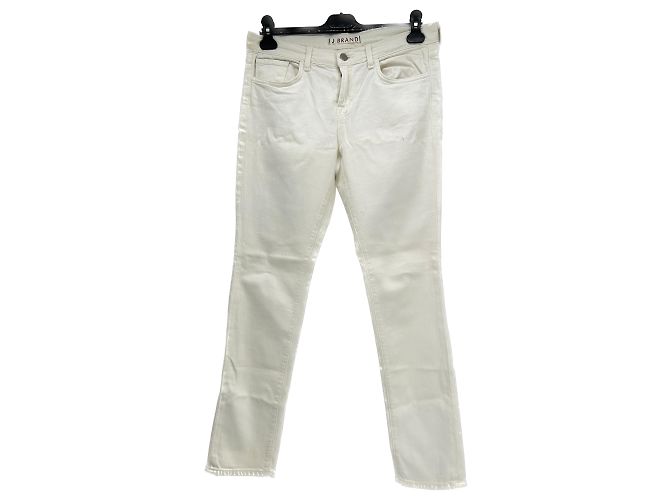 Vaqueros J Brand blancos de algodón talla 30