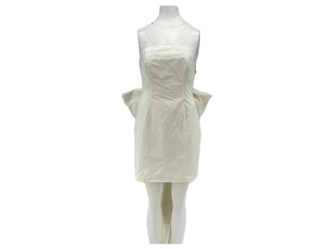 Rotate Bustierkleid weiß mit Schleife