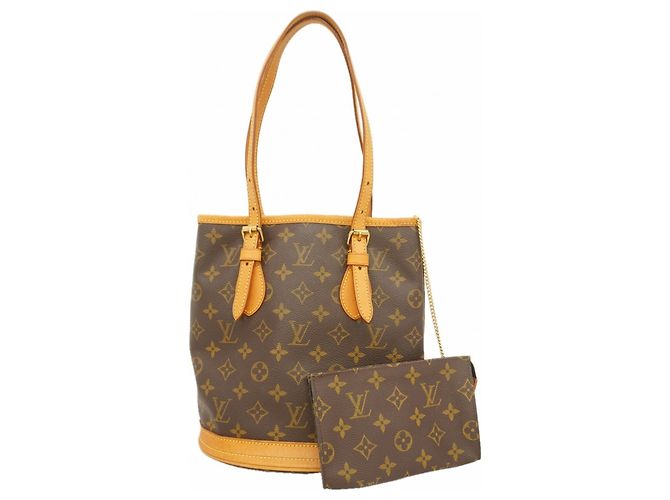 Sac cabas Louis Vuitton Monogram Bucket PM Marron