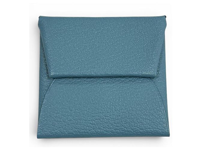 Hermès Hermes Bastia Verso Coin Case Brown Blue