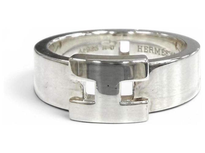 Ring Hermès Anello Hercules H-Motif Hermes Argento