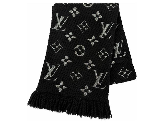 Sciarpa Logomania Shine Louis Vuitton Nero