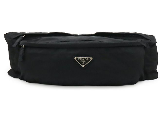 Bolso Prada Triangle de nailon negro