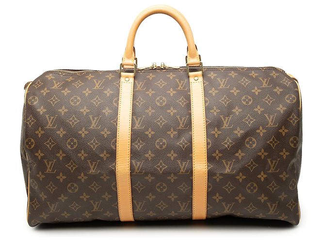 Louis Vuitton Marrom Monogram Keepall 50
