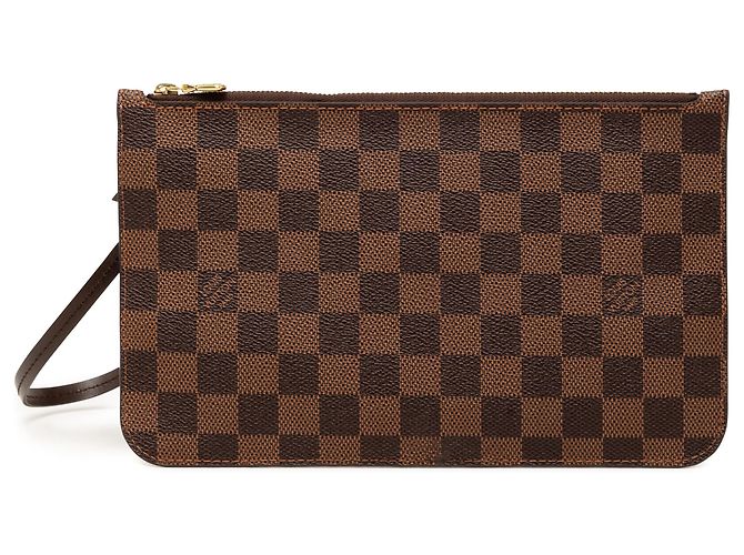 Louis Vuitton Pochette Neverfull Damier Ebene Marrone