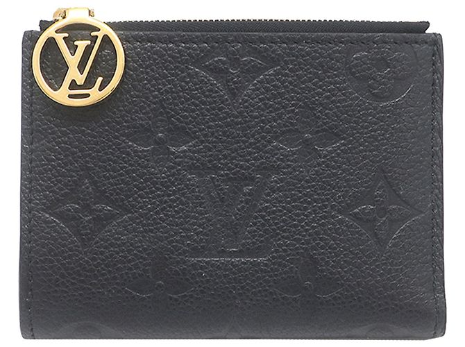 Cartera compacta Lisa Monogram Empreinte negra Louis Vuitton Negro