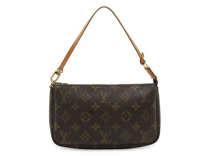 Bolsa Pochette Accessoires Monogram Louis Vuitton Marrom