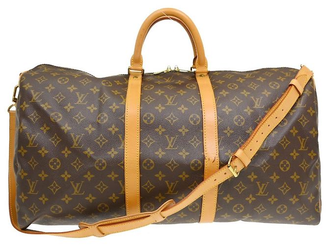 Louis Vuitton Keepall Bandouliere Monogram Canvas 55 Marrom
