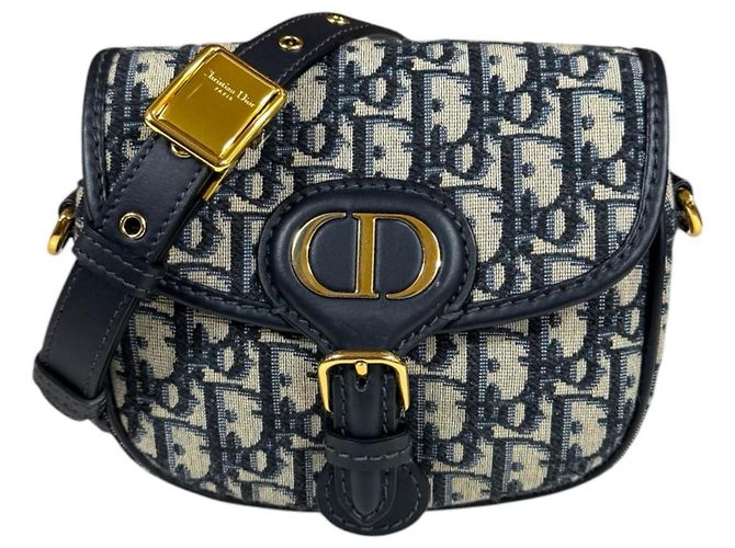 Borsa a tracolla Christian Dior Dior Bobby Oblique Blu navy