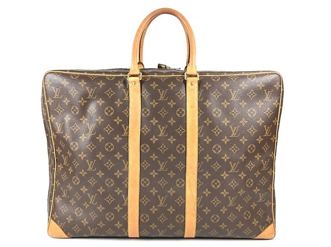 Maleta de viaje Louis Vuitton Monogram Sirius 55 Castaño