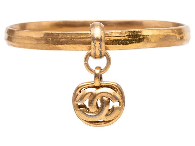 Timeless Bracciale rigido vintage Chanel Coco Mark D'oro