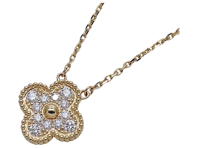 Van Cleef & Arpels Vintage Alhambra Necklace Golden 