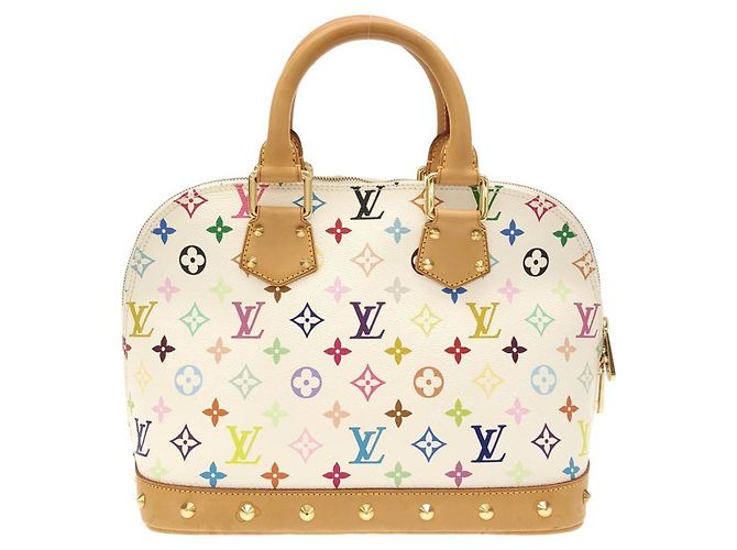 Sac à main Alma PM Multicolor Louis Vuitton Blanc
