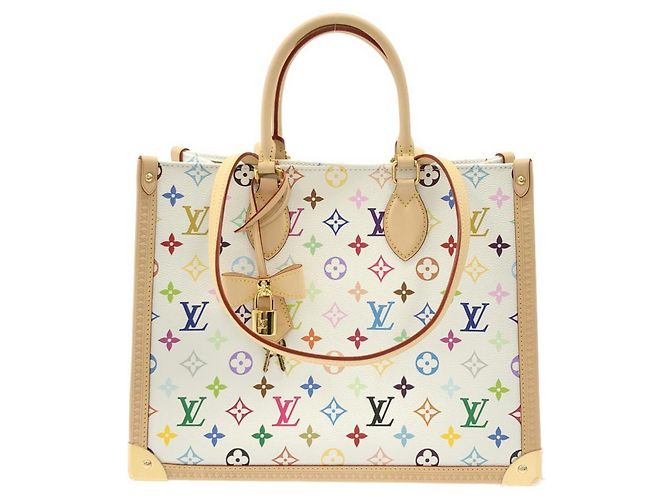 Louis Vuitton Multicolor OnTheGo Trunk MM Handtasche Weiß