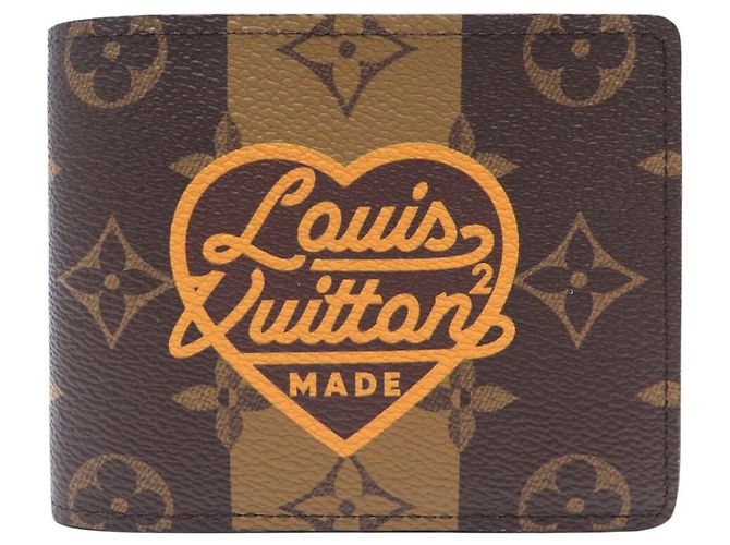 NUEVA CARTERA LOUIS VUITTON X NIGO MULTIPLE M81108 MONOGRAM REVERSE CANVAS Castaño