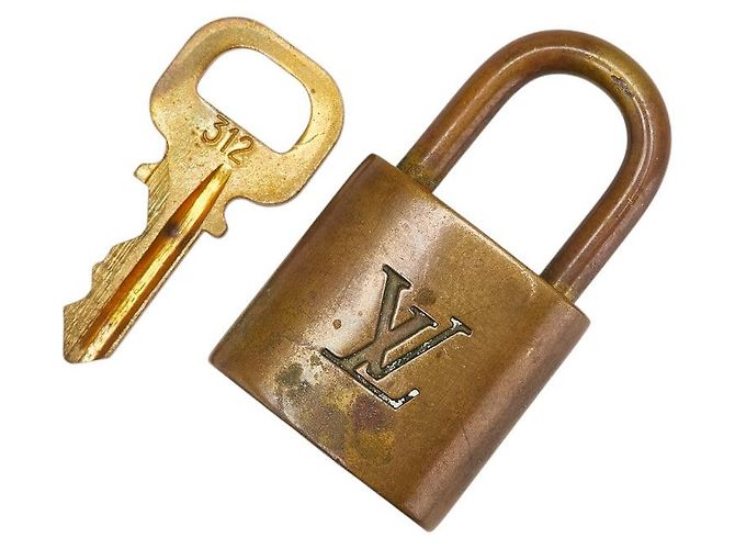Set di chiavi per lucchetto Louis Vuitton D'oro Metallico