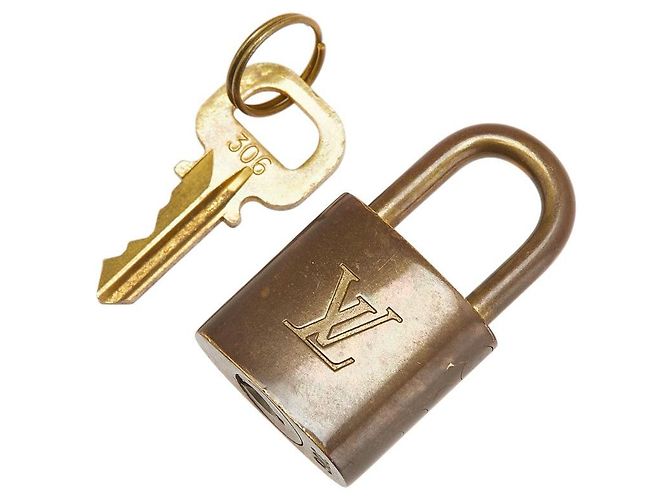 Ensemble de clés de cadenas Louis Vuitton Accessoire Doré Métallisé