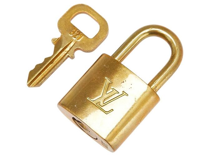 Set di chiavi per lucchetto Louis Vuitton D'oro Metallico