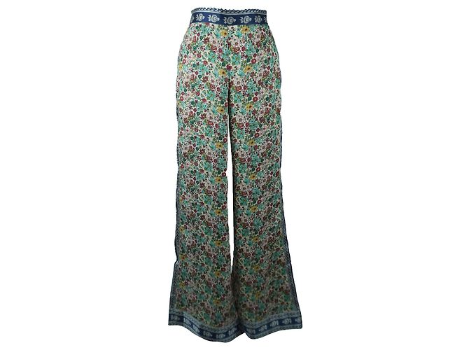 Fließende Hose mit buntem Blumenmuster SANDRO Mehrfarben