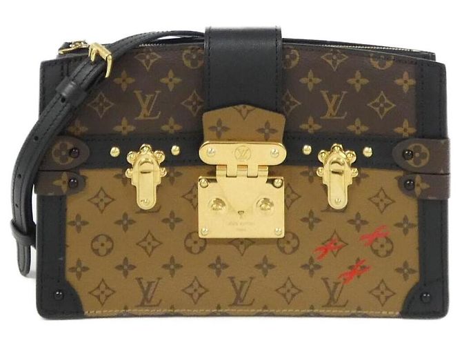 Borsa a tracolla Louis Vuitton Monogram Reverse Marrone