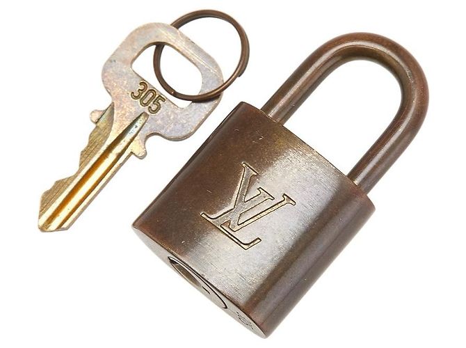 Set di chiavi per lucchetto Louis Vuitton D'oro Metallico