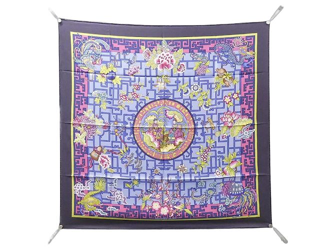 Sciarpa in seta Hermès TURANDOT Blu