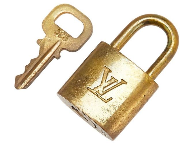 Set di lucchetti e chiavi Louis Vuitton D'oro Metallico