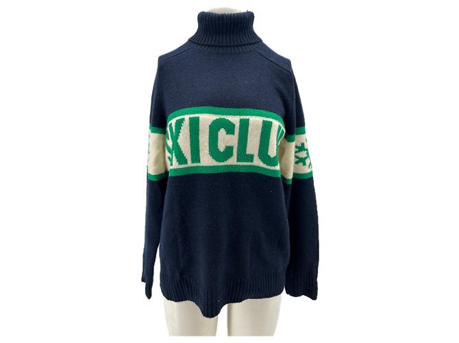 Autre Marque SKI CLUB turtleneck cashmere blue