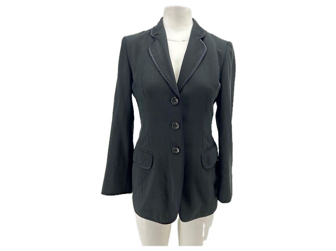 Chaqueta de algodón negra Cerruti 1881 Talla 36