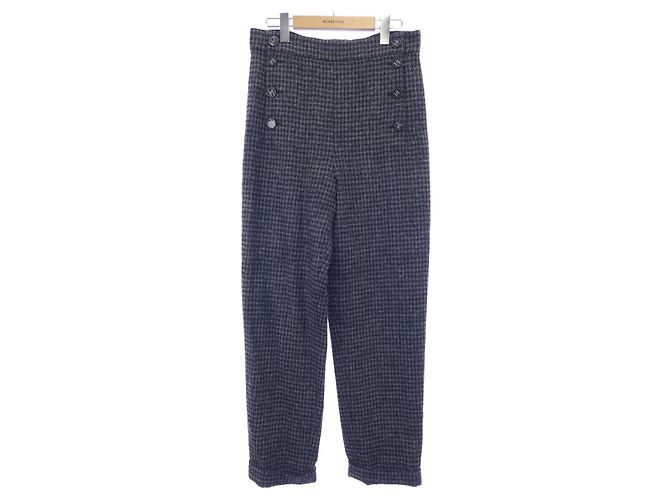 Pantalones Chanel Castaño Negro