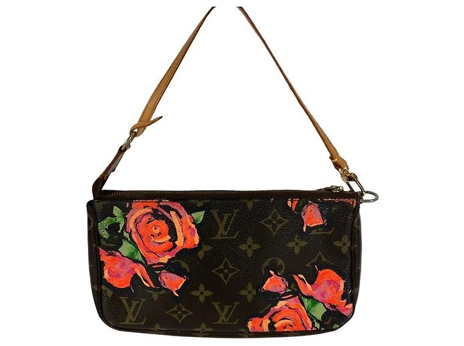 Louis Vuitton Monogram Rose Pochette Accessoires Braun Pink Monogramm