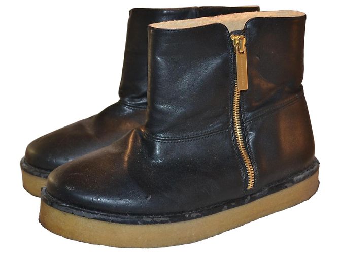 Stella Mc Cartney Stella McCartney Eco-Leather Ankle Boots Black