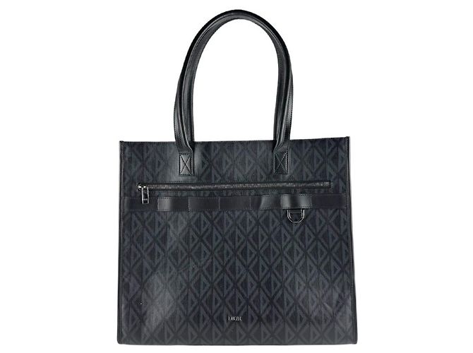 Borsa in pelle nera Christian Dior Nero