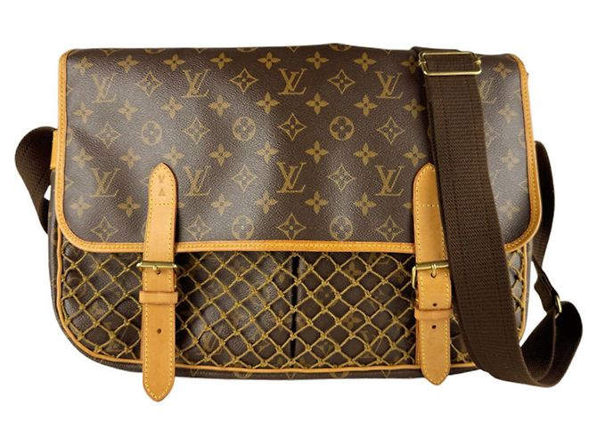 Louis Vuitton Monogram Schultertasche Braun Monogramm