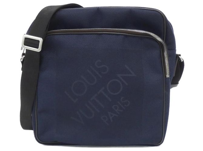 Louis Vuitton Damier Géant Pilotte Schultertasche Blau