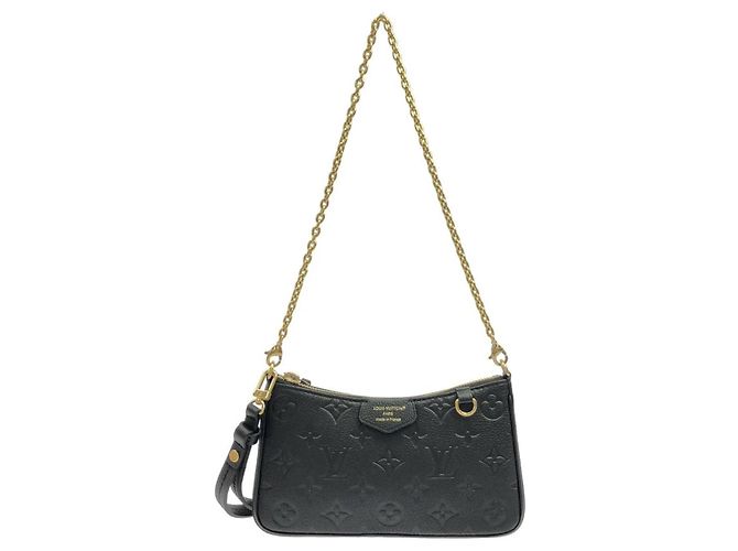 Louis Vuitton Monogram Empreinte Easy Handbag Pouch Black