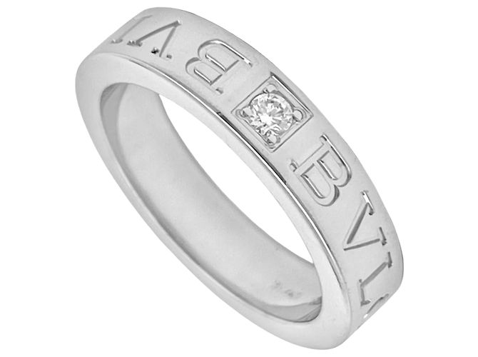 Bulgari Anel B.zero1 Essential em ouro branco 18K da Bvlgari