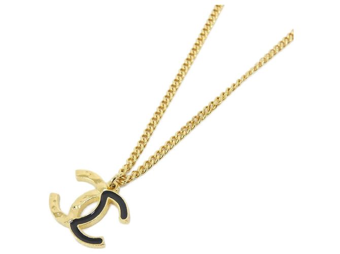 Collar Chanel ABC480 Negro Dorado