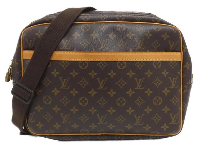 Bolsa de Ombro Louis Vuitton Monogram Reporter Marrom
