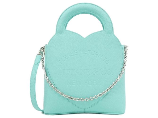 Tiffany & Co Borsa in pelle blu Tiffany 