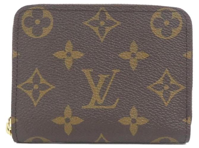 Louis Vuitton Monogram Zippy Coin Purse Brown