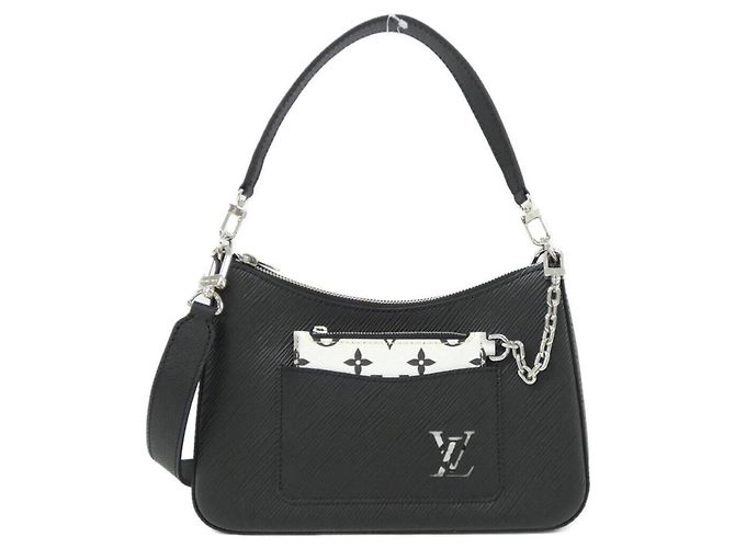 Borsa a Spalla Louis Vuitton Epi Marelle M80689 Nero