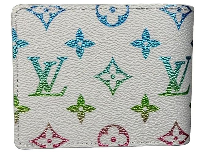 Louis Vuitton Slender Wallet Monogram Gradient Pharrell Williams FW25 White Multiple colors