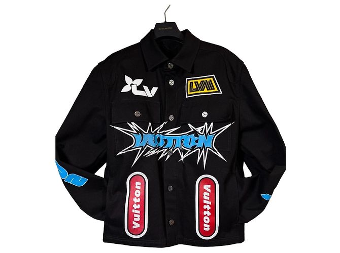 Louis Vuitton Giacca Racing Technique Nero Bianco Blu
