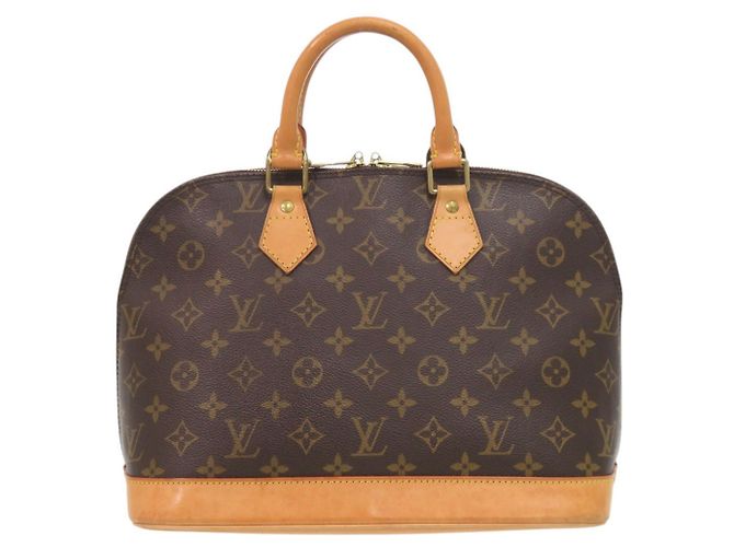 Sac à main Louis Vuitton Alma Monogram Marron Monogramme