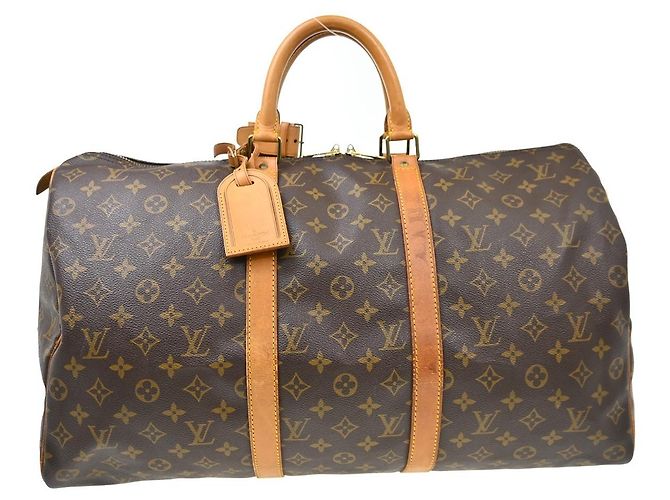 Louis Vuitton Keepall Bandouliere Monogram Canvas 50 Marrom